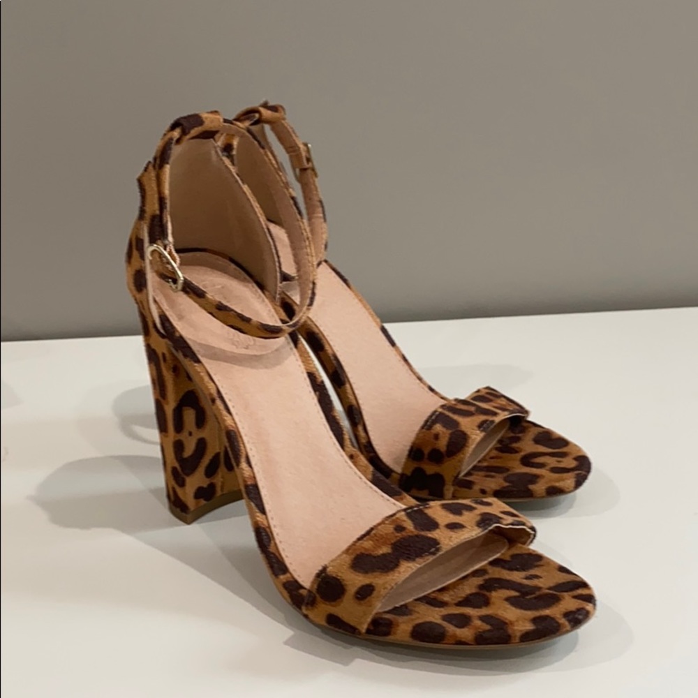 Animal Print High Heel Sandals